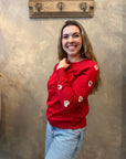 Heart on my Sleeve Sweater - Red