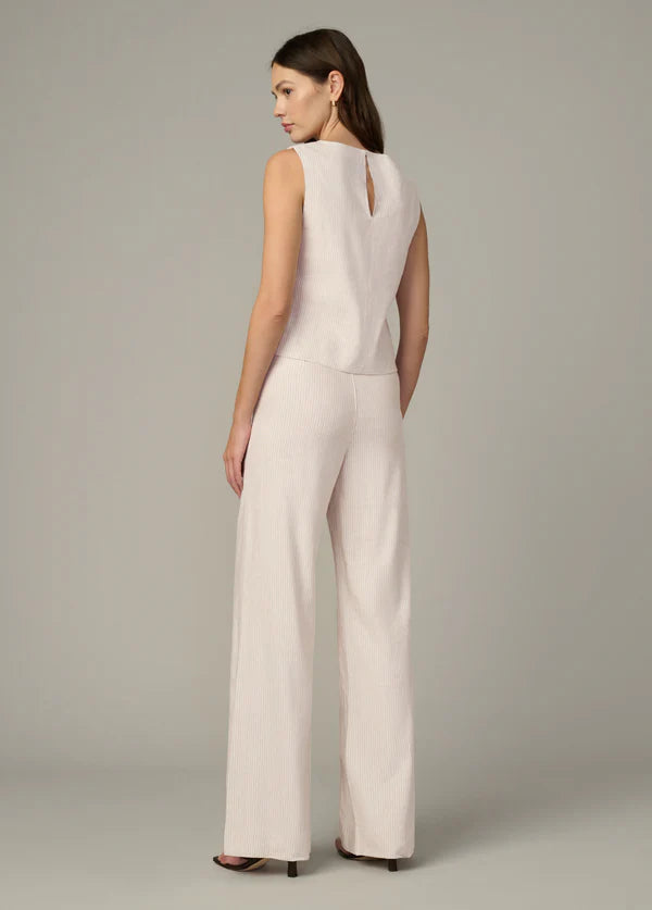 Clean Trouser - Beige Stripe