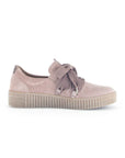 Blush Sneaker Satin Ribbon Lace