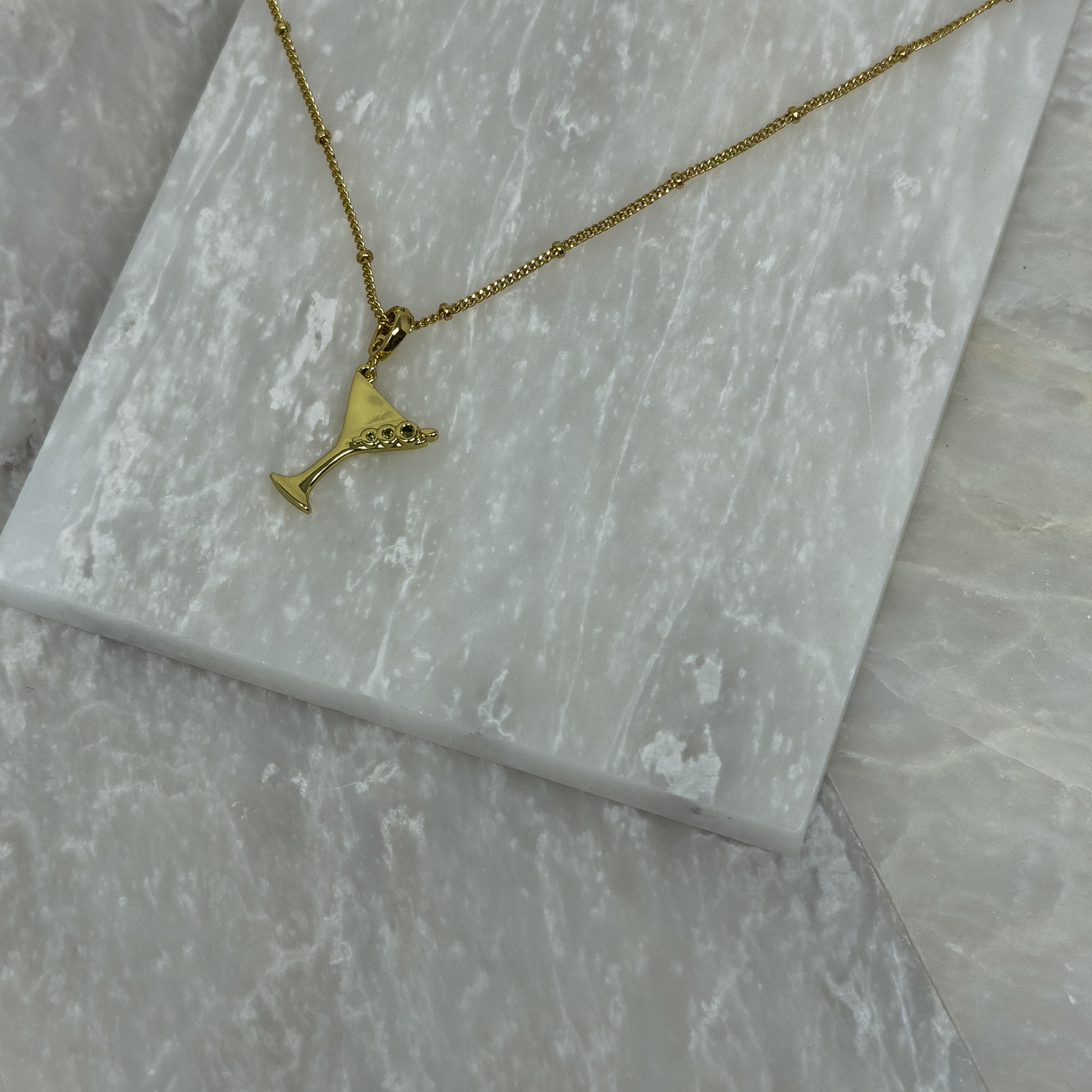 Figgy Martini Glass Charm
