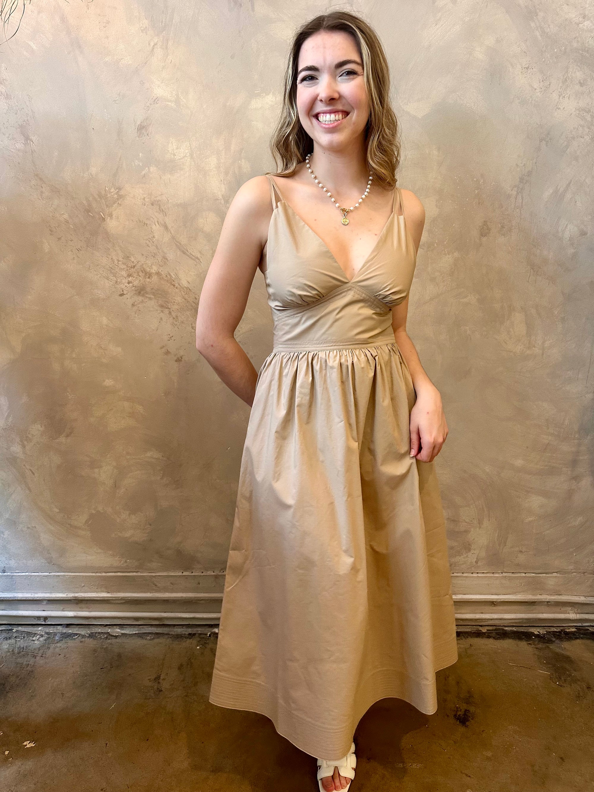 Floria Dress - Khaki Terra Cotta Savannah Floria Dress - Khaki Terra Cotta Savannah