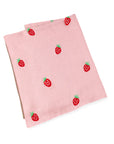 Jacquard Baby Blanket - Strawberry