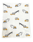 Jacquard Baby Blanket - Construction Trucks