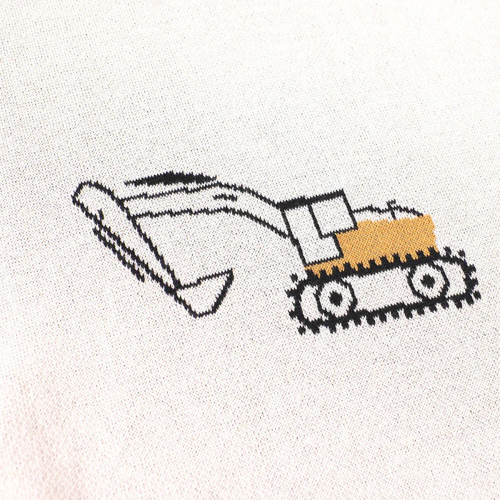 Jacquard Baby Blanket - Construction Trucks