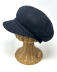 Wool Newsie Cap - Black