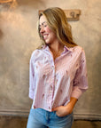 Carroll Top - Pink Parrot