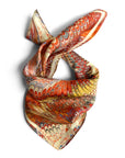 Silk Scarf - Red Marble