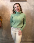 Claudia Turtleneck Sweater - Sage