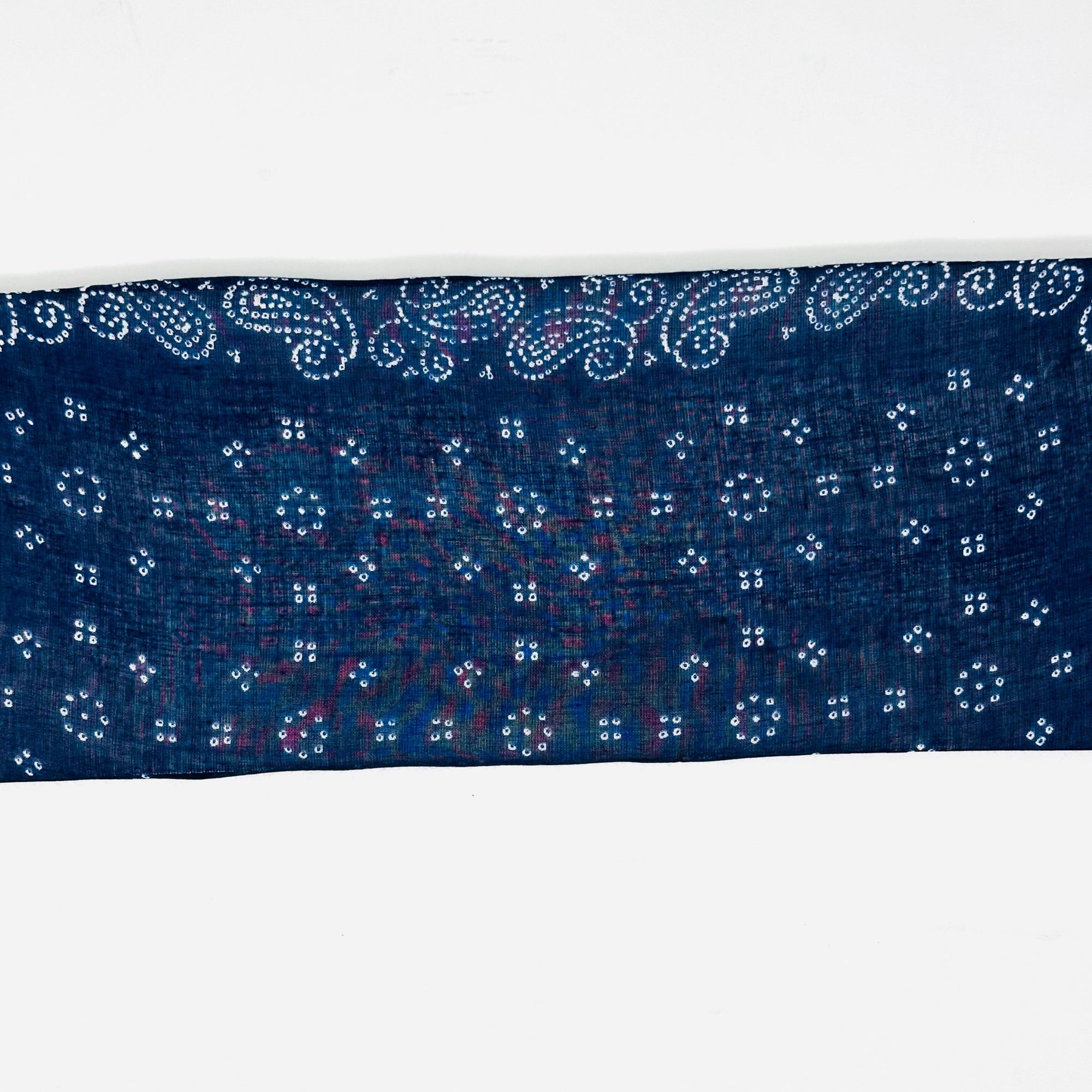 Dotted Paisley Bandana- Blue