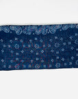 Dotted Paisley Bandana- Blue