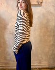 Tiger Stripe Sweater - Oat