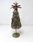 Metal Christmas Tree - Flowers & Star