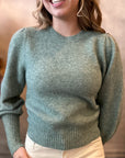 Lia Shirred Sweater - Mist