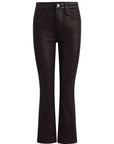 Callie Bootcut Crop - Coated Chocolate