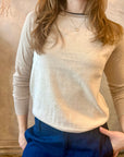 2-Tone Sweater - Cream