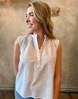 Mila Top - White Eyelet