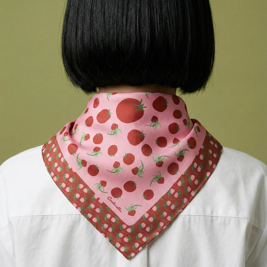 Tomatoes Cotton Silk Bandana
