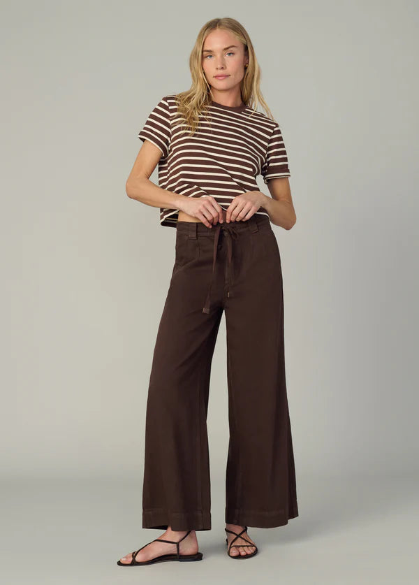 Boxy Tee - Brown &amp; Sand
