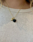 TCP Puff Heart Gold Charm