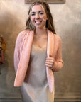 Cely Cropped Cardigan - Pink