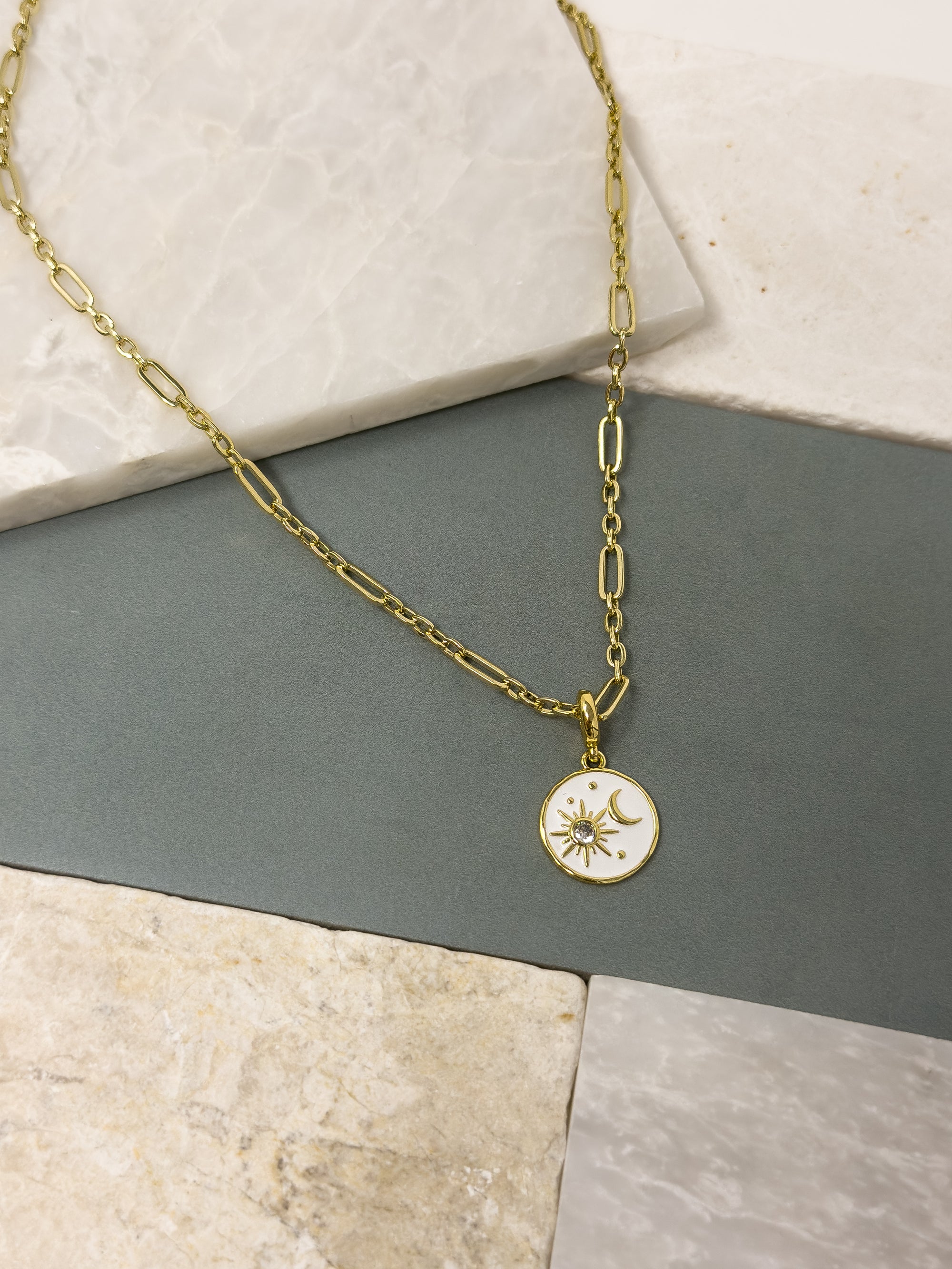 Figgy Sun &amp; Moon Charm