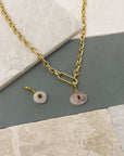Figgy Quartz Rhombus Charm