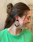 Natural Horn Drop Earring - Split