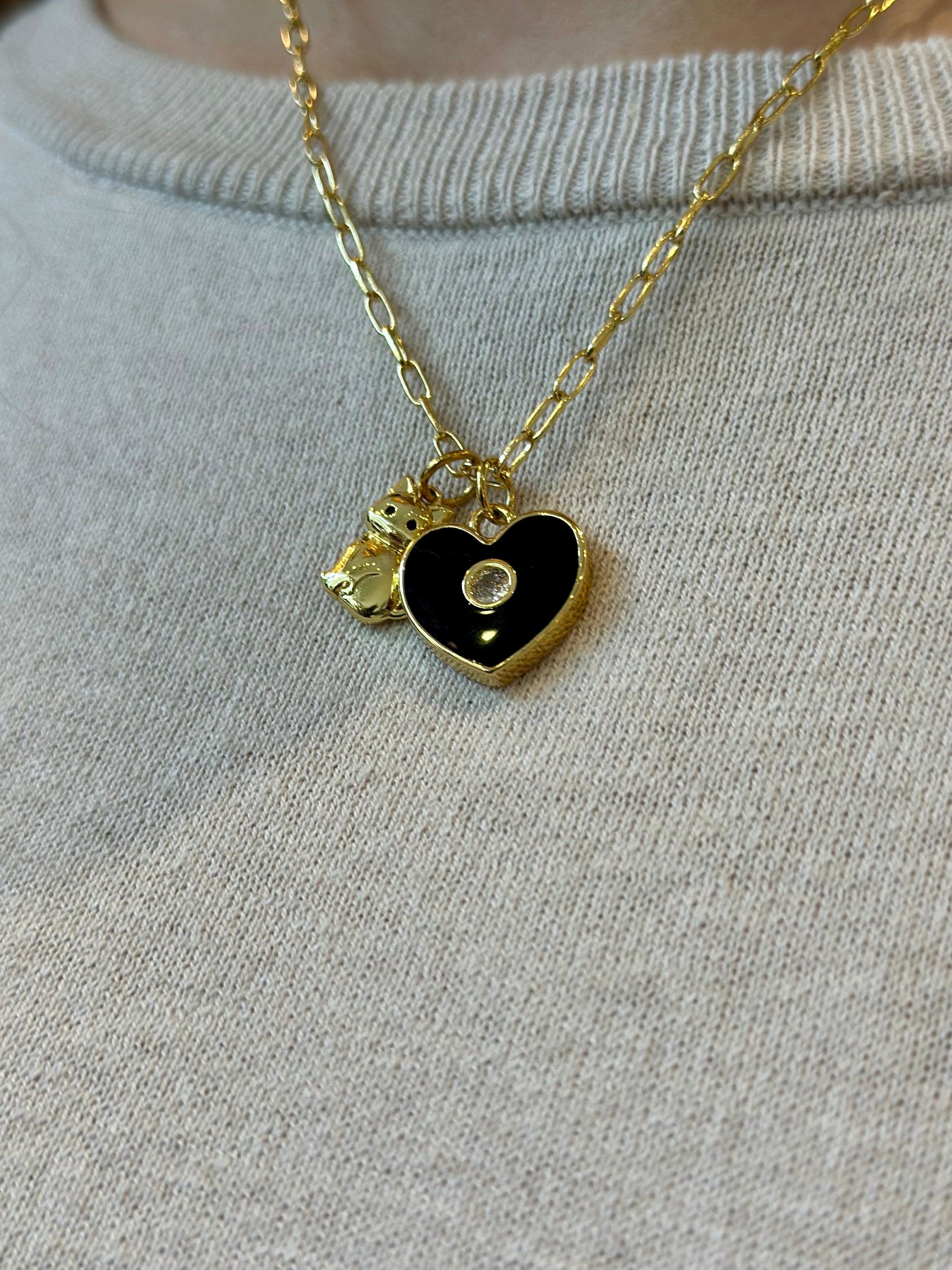 TCP Black Heart Charm