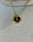 TCP Black Heart Charm