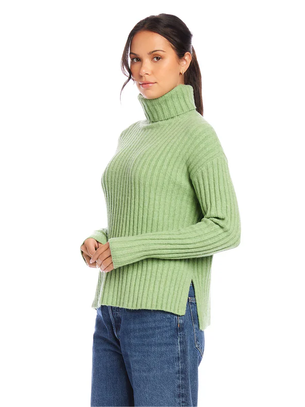 Claudia Turtleneck Sweater - Sage