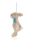 Bashful Beige Bunny Ornament