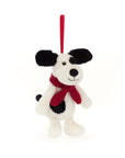 Bashful Xmas Puppy Ornament