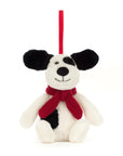 Bashful Xmas Puppy Ornament