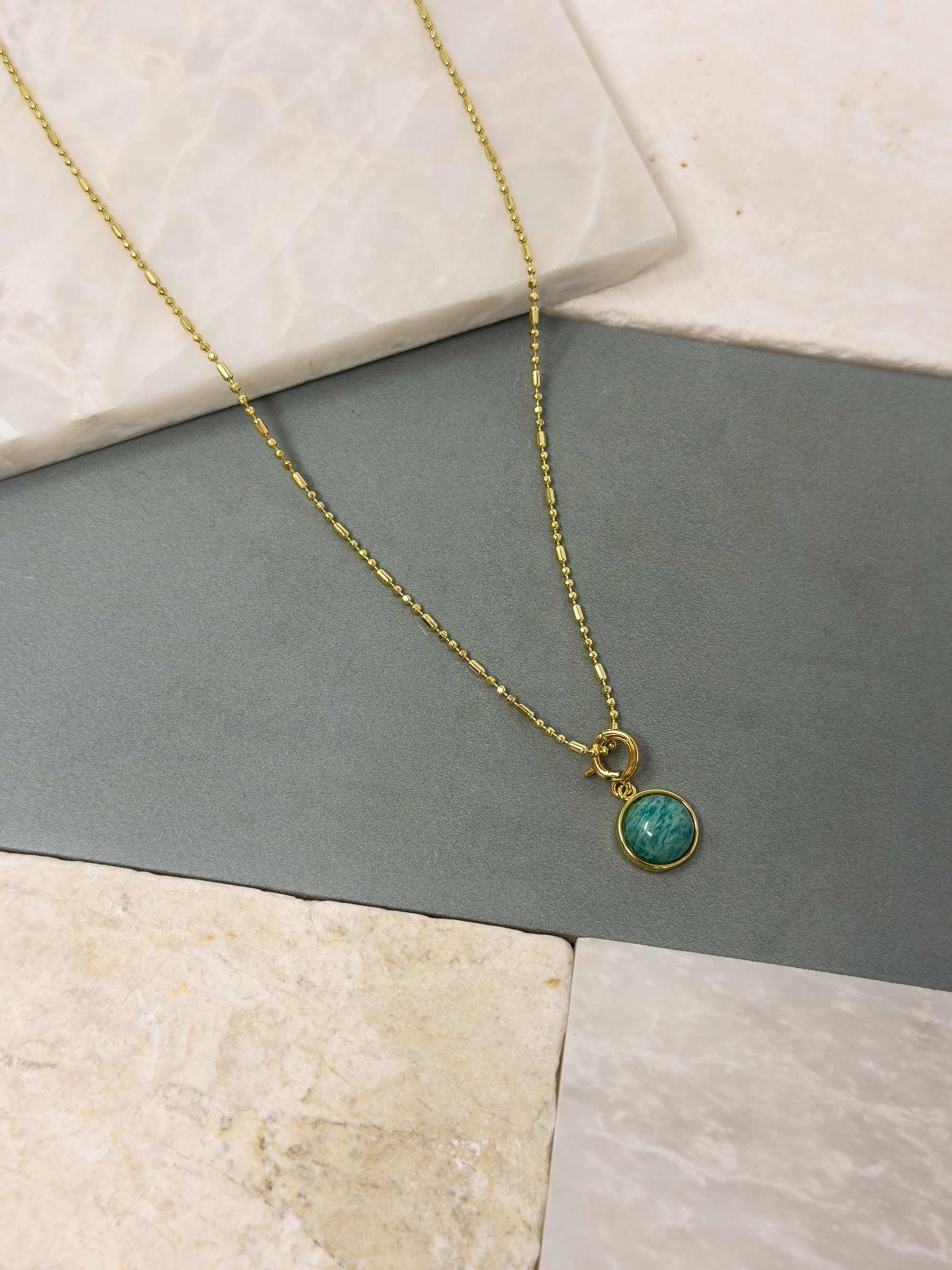 Figgy Amazonite Round Charm