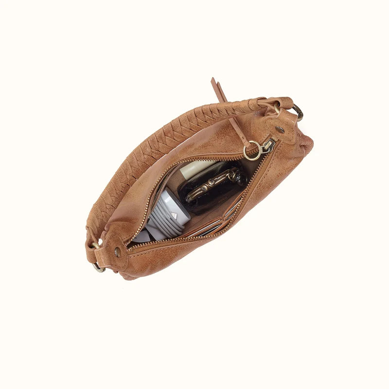 Mia Crescent Small Hobo - Whiskey