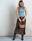 Mia Crescent Small Hobo - Whiskey