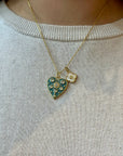 TCP Teal Heart Charm