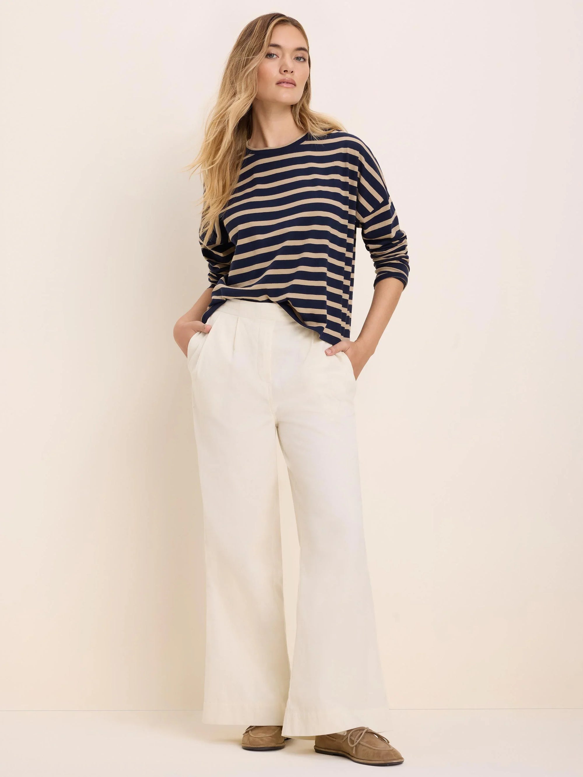 Soft Stripe Tee - Indigo