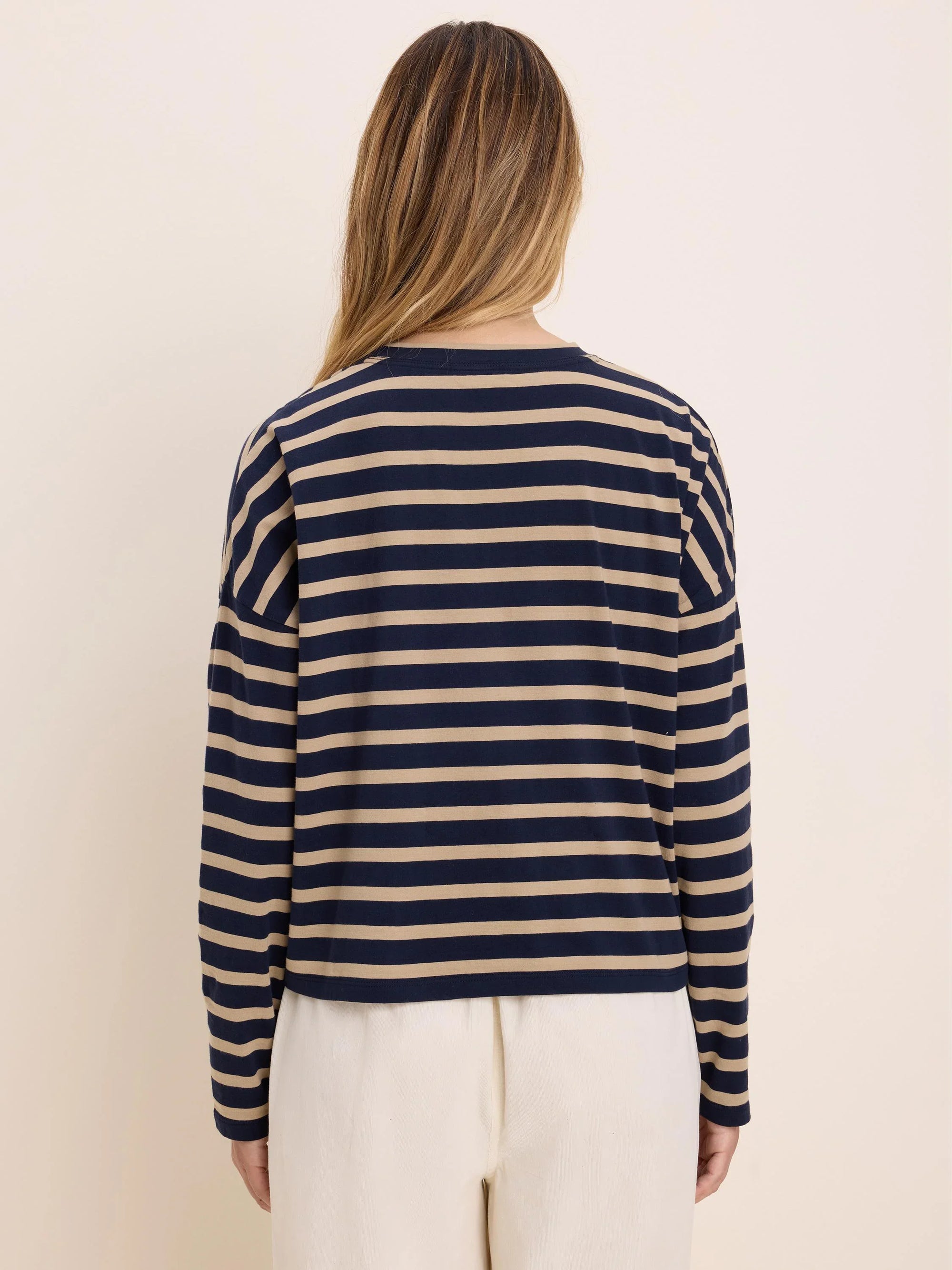 Soft Stripe Tee - Indigo