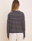 Soft Stripe Tee - Indigo