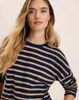 Soft Stripe Tee - Indigo