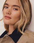Cord Collar Twill Jacket - Chinchilla