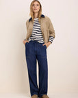 Cord Collar Twill Jacket - Chinchilla