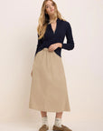 Twill Cargo Skirt - Chinchilla