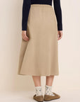 Twill Cargo Skirt - Chinchilla