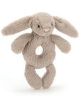 Ring Rattle-Beige Bunny