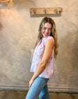 Mila Top - Pink Parrot Print