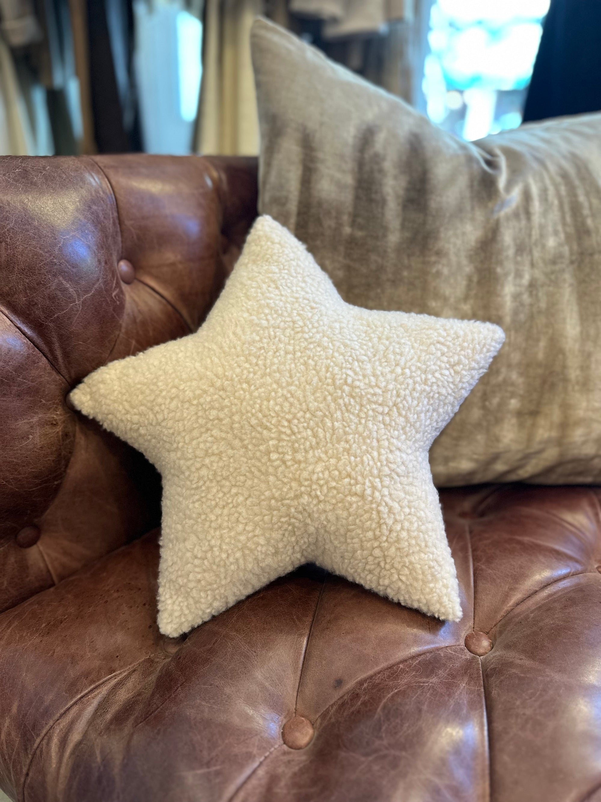 Star Pillow - Beige