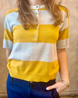 Rugby Stripe Polo - Harvest