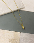 Figgy Ribbed Spiral Shell Charm